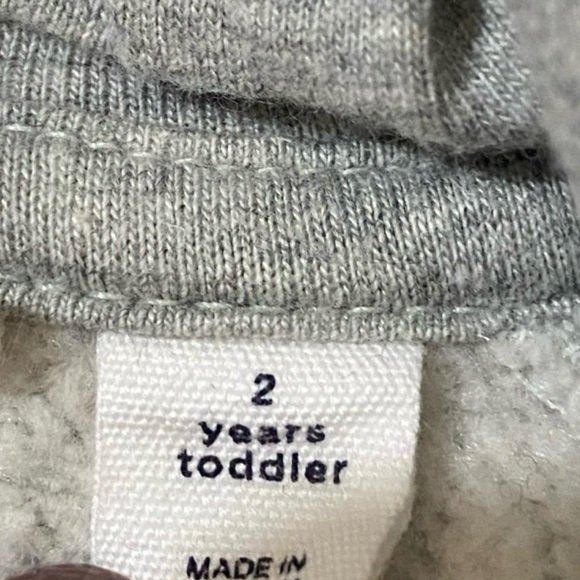 Baby Gap x Disney Mickey Mouse Hoodie Toddler 2T Gray Zip Up Sweatshirt w/ Ears - Picture 7 of 8